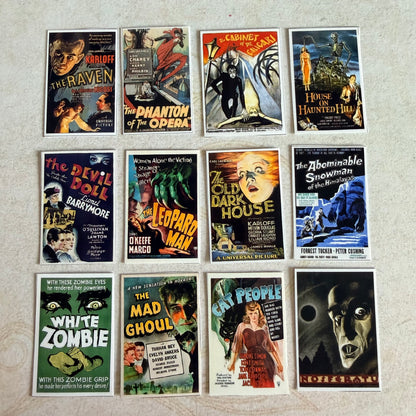 Ghosts with classic horror movie posters | Handmade to order