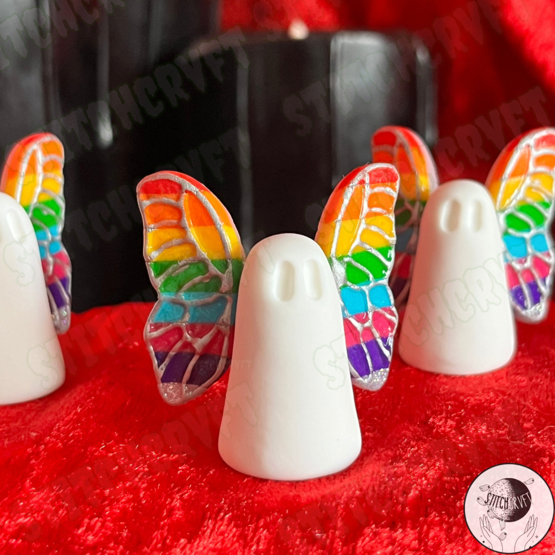 Ghost with rainbow wings | Limited small batch