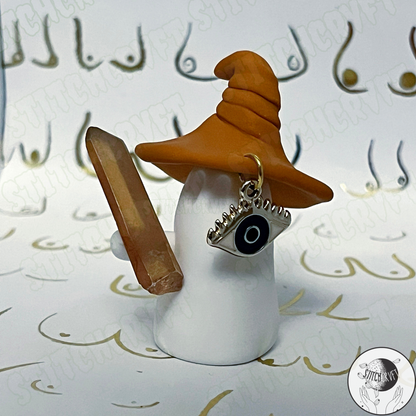 Mystical champagne crystal wand ghost | PRE-ORDER