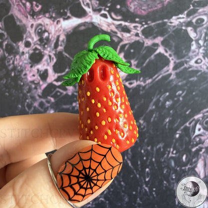 Straw-boo-ry ghost | Handmade to order