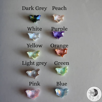 Ghost holding rhinestone bat | Handmade to order