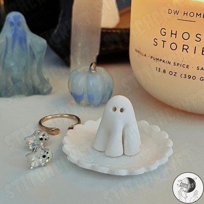 Sheet ghost trinket ring dish | Handmade to order