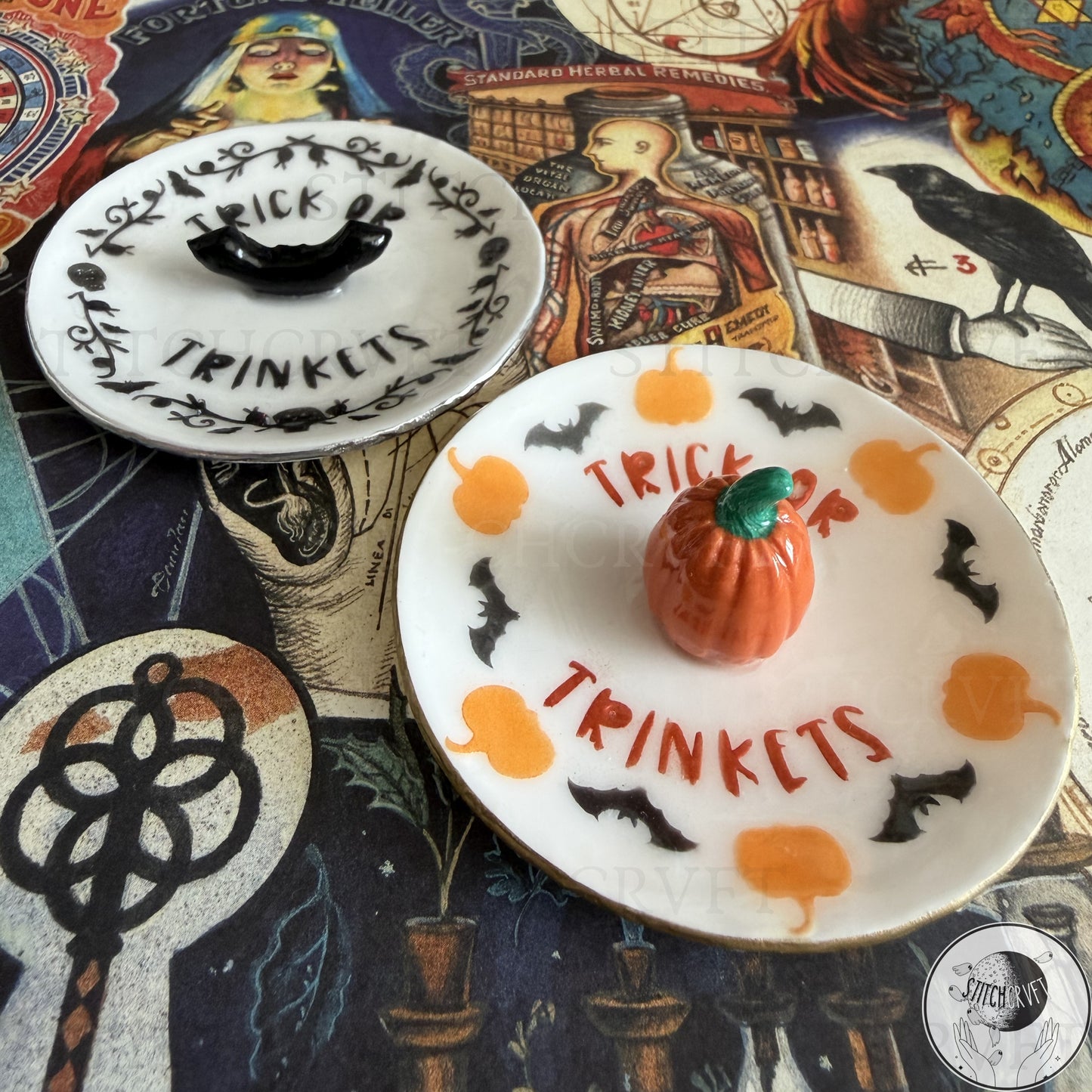 Trick or trinkets jewellery dish | Handmade to order