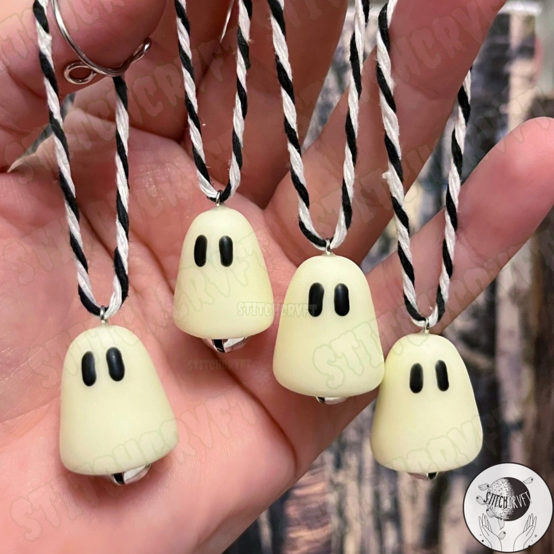 Glow in the dark Jingle boos spookmas baubles | Handmade to order