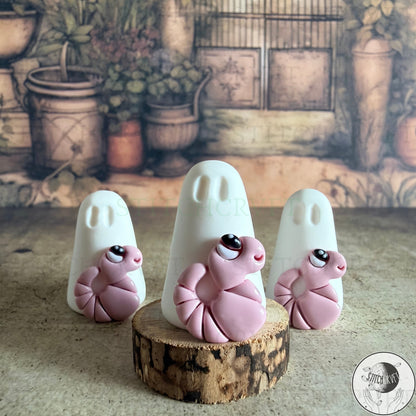 Ghost with worm familiar | Handmade to order