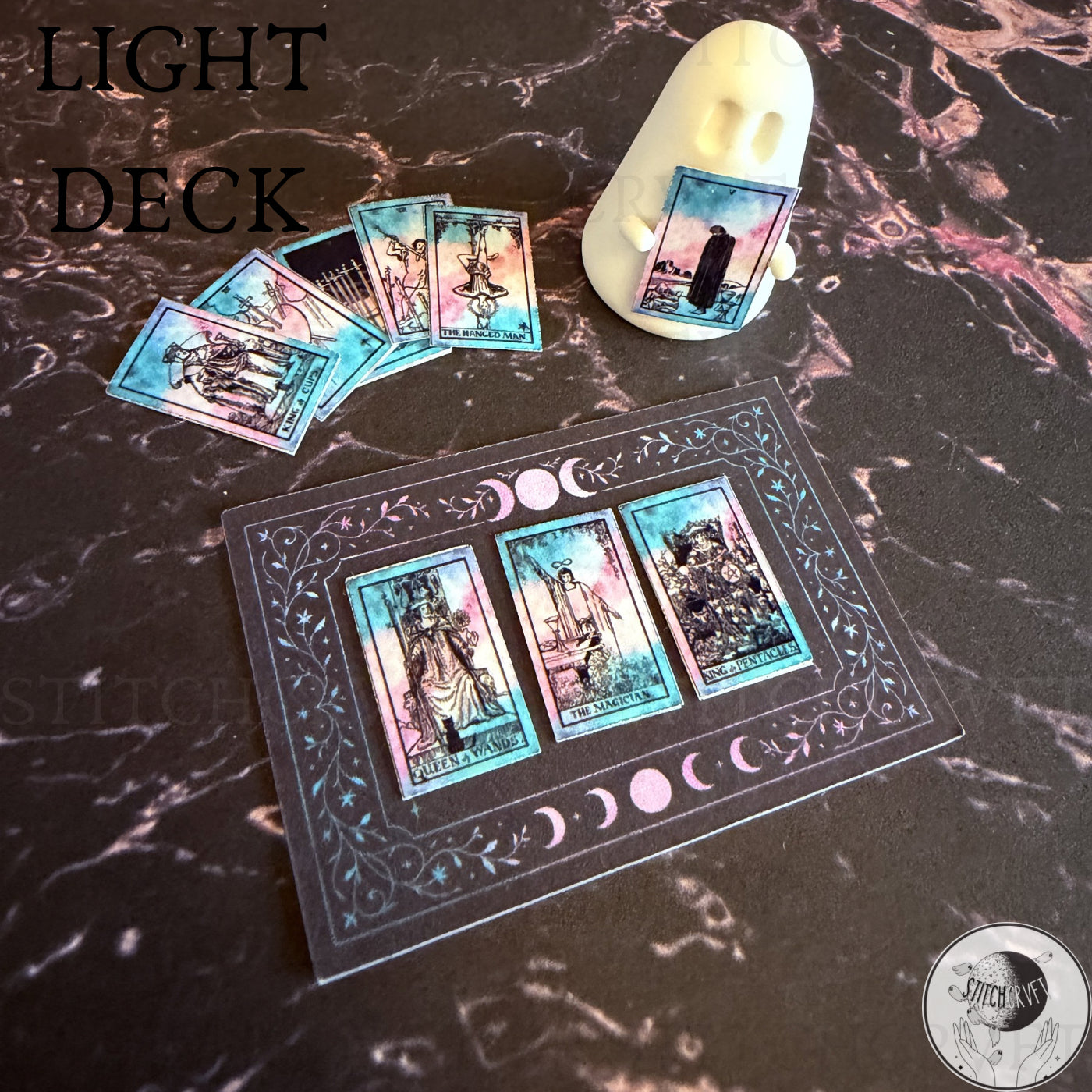 Ghost with celestial Tarot deck | Handmade to order
