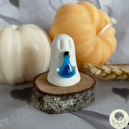 Ghost holding tiny potion bottle | Handmade to order