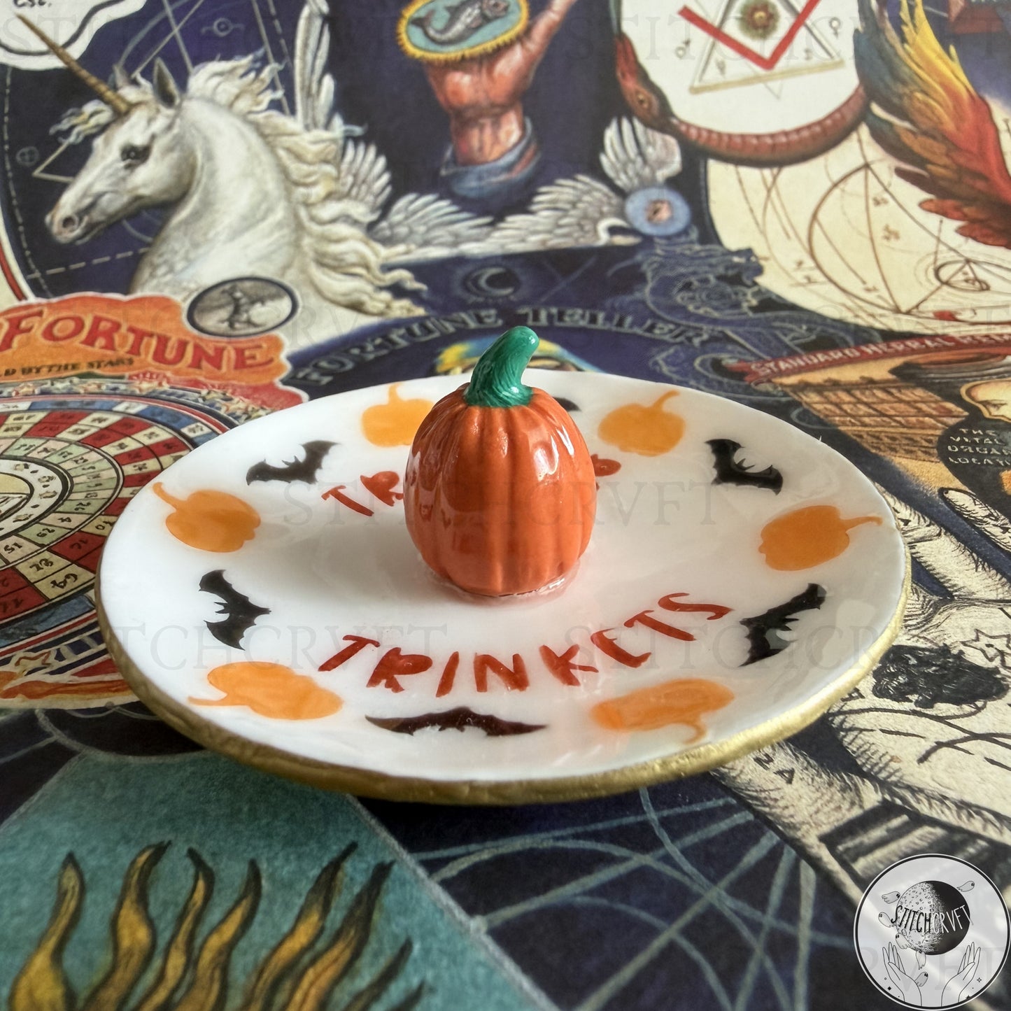 Trick or trinkets jewellery dish | Handmade to order