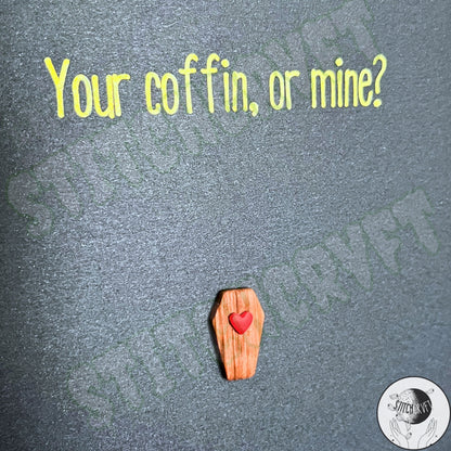 You’re coffin, or mine? Alternative 3D greetings card | Handmade to order