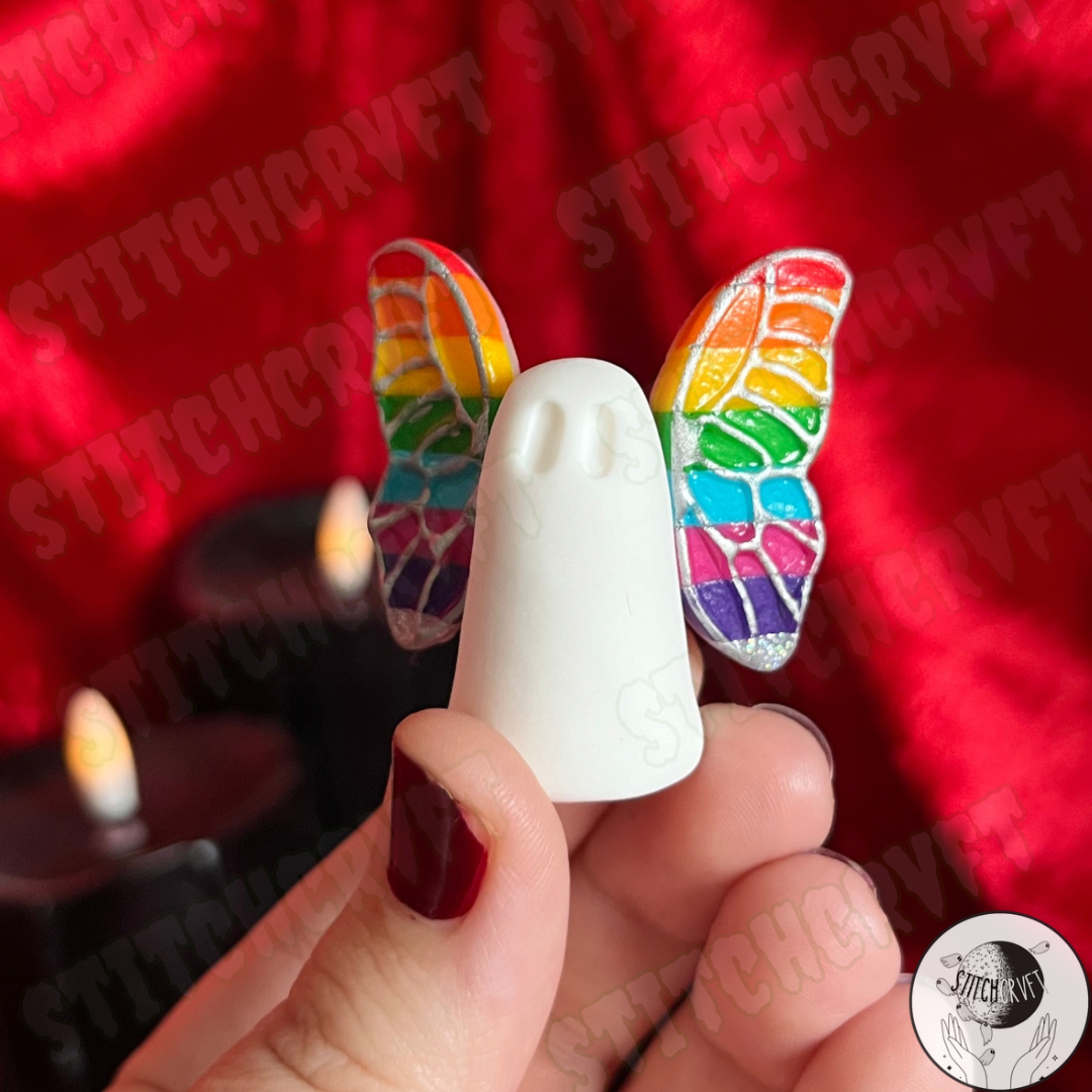 Ghost with rainbow wings | Limited small batch