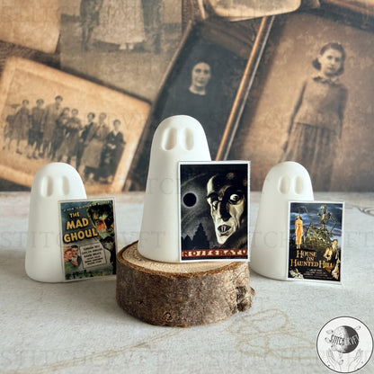 Ghosts with classic horror movie posters | Handmade to order