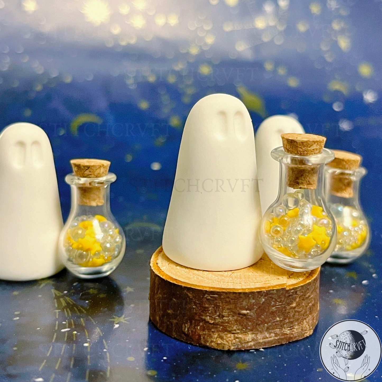 Ghost with tiny bottles of magic | Limited small batch