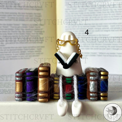 Haunted book row shelf sitter | Limited small batch