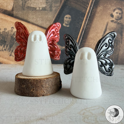 Ghost With coloured gilded wings | Handmade to order