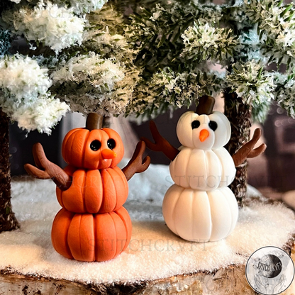 Pumpkin snowman | Handmade to order