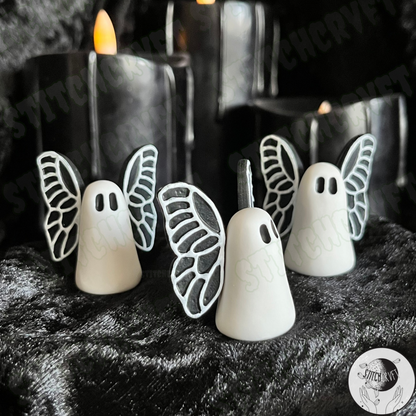 Ghost with goth wings | Handmade to order