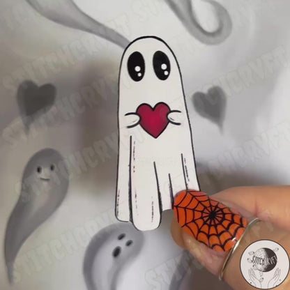 Floating ghost sticker | Handmade to order