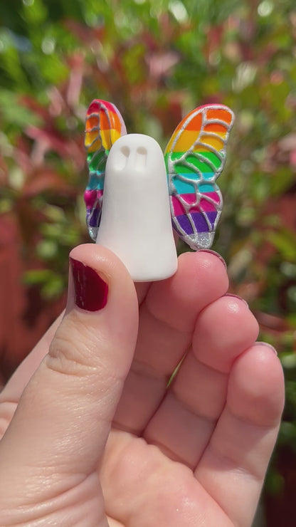 Ghost with rainbow wings | Limited small batch