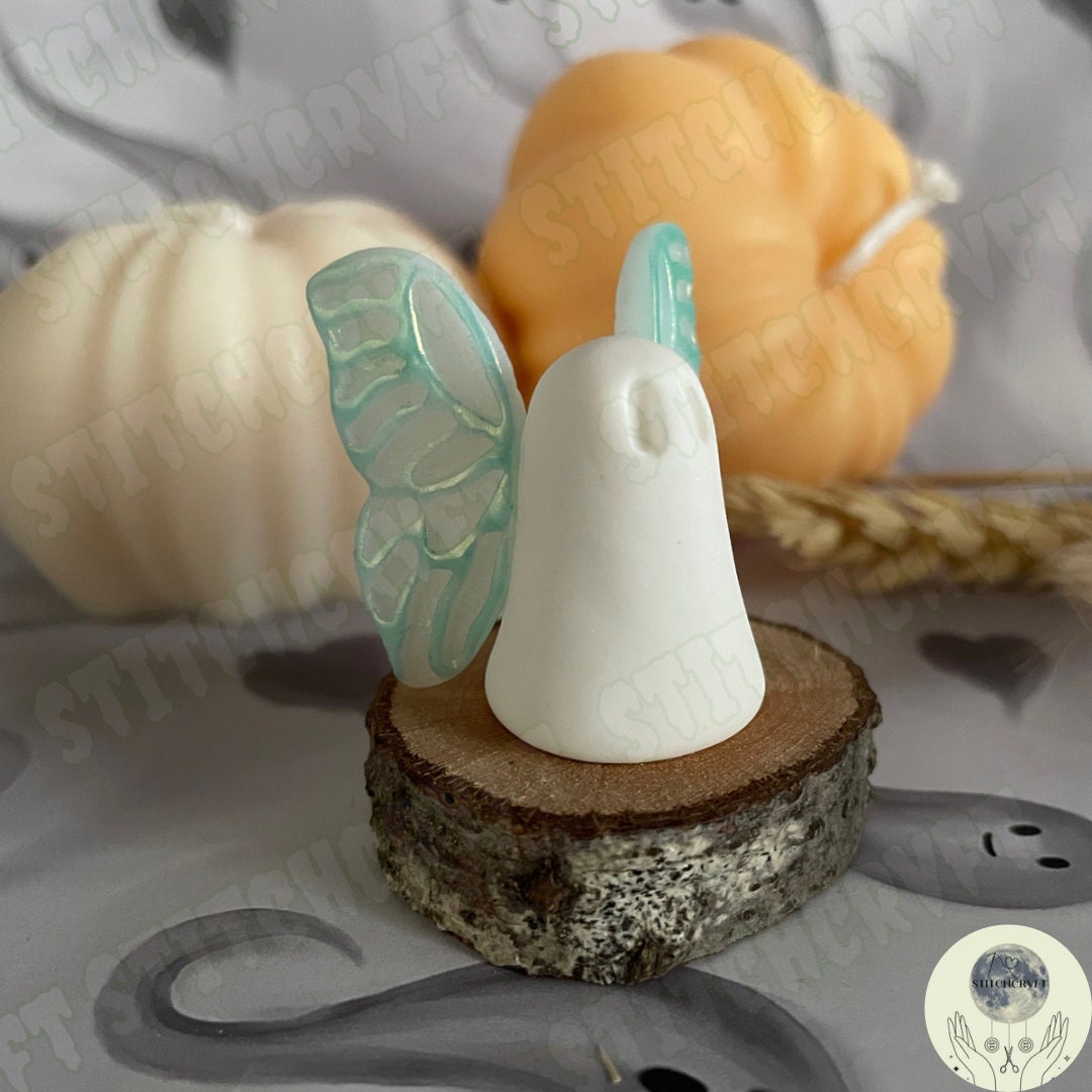 Ghost with shimmering wings | Handmade to order