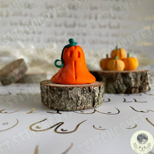 Pumpkin ghost with vine | Handmade to order