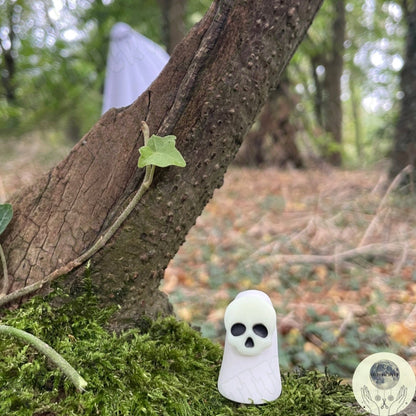 Ghost with glowing skull mask | Handmade to order