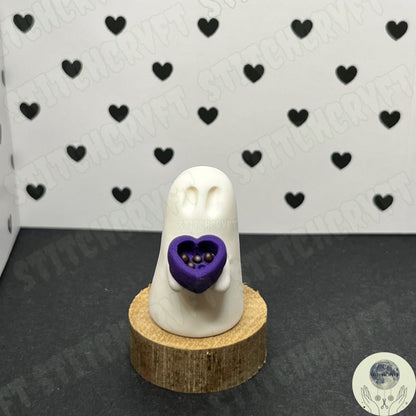 Ghost holding tiny box of chocolates | Handmade to order